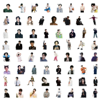 นักแสดงละครดังของจีน 60-102 ชิ้น สติ๊กเกอร์รูปถ่าย Dylan Wang, Hedi Wang, Yibo, Jay Chou, Karry Wang