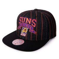 【Mitchell &amp; Ness】NBA Dem Stripes Snapback HWC 經典平帽沿 太陽(Snapback 經典平帽沿 棒球帽)