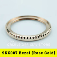 SKX007 SKX009 SKX011 SRPD Sub Style Bezel Rose Gold Polished Finish 316L Stainless Steel Included Gasket 120 Clicks