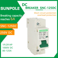 DC air switch SNC-125 air open 1P 80-125A 250VDC circuit breaker home improvement home switch durable