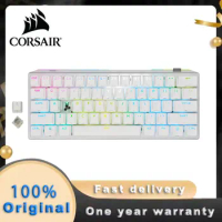 New CORSAIR K70 PRO MINI WIRELESS Bluetooth RGB 60% Mechanical Gaming Keyboard Backlit RGB LED CHERRY MX Red White PBT Keycaps