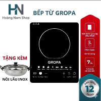 [ TẶNG NỒI ] BẾP TỪ ĐƠN CÔNG SUẤT 2200W TẶNG KÈM NỒI LẨU , BẾP TỪ ĐƠN GROPA BẢO HÀNH 2 NĂM CHÍNH HÃN