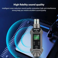 UHF Wireless Microphone XLR Transmitter Receiver 30m-50m Rang Microphone Wireless System 48V for Dynamic Microphone Audio Mixer