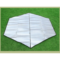 雙面鋁箔帳篷防水六角防潮墊/野餐墊/睡墊/地墊/戶外超大加寬墊子