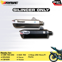 Silincer Knalpot CBR 150R, CBR 250RR, R15, R25, Ninja 250 Fi, Ninja 250 karbu, Ninja 250 SL Mono, Z2