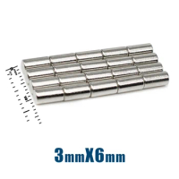 50/100/200/500/1000PCS 3x6mm Small Search Minor Magnet Bulk Round Neodymium Magnets Disc Magnets Super Strong