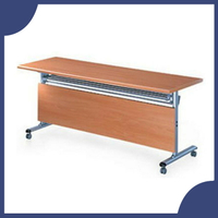 【必購網OA辦公傢俱】 FCT-1560H  櫸木紋折合式會議桌