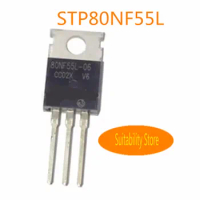 5pcs New STP80NF55L-06 P80NF55-06 80NF55 55V 80A inline TO220 MOSFET Exchange quality for quantity g