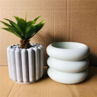 Silicone Mold For Concrete Flower Pot Large Cement Combined Flower Pot Creative Nordic Simple Design
