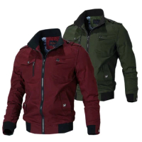 Fashion Men's Casual Windbreaker Jackets Military Tactics Hunting Nature Hike Outdoor Soft Shell Spring Coat Clothing Male