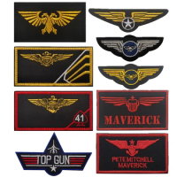 USA Air Force Embroidery Tactical Pilot Army Flying Chest Badge Sew-on Bag Hat Shoulder Army Hat Patch Sticker Applique
