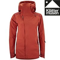 Klattermusen 攀山鼠 防水外套 防水透氣連帽外套 雪衣/雨衣 女款 Brage KM10604W 紅木