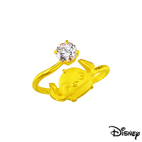 Disney迪士尼系列金飾 黃金戒指-耀眼史迪奇款