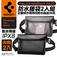 Spigen AquaShieldBlack A620 手機 防水包 防水袋 腰袋 2入組【APP下單最高22%點數回饋】