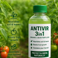 Antivir Pupuk Organik Cair 3in1 250ML Nourishes Soil & Leaves Boosts Fruit Growth untuk penyubur dol