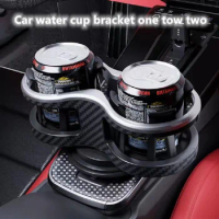 One Drag Two Drink Beverage Holder Car Drink Bottle Cup Holder Water Bottle Mount Stand Coffee Drinks Car Accessories