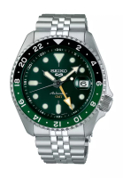 Seiko Seiko 5 Sports SKX GMT Bi-Colour Green Dial Stainless Steel Band Automatic Watch SSK035K1