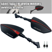 For YAMAHA XMAX300 XMAX400 XMAX X-MAX 125 250 300 400 8/10mm Motorcycle Accessories Side Rearview Mirror Adjustable Mirrors Part