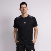 MANIAK Baju Kaos Olahraga Pria Lengan Pendek Running Gym Sport Lari Fitnes (KM-03)
