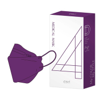 【中衛】醫療口罩-4D立體-炫霓紫1盒入-鬆緊耳帶(20入/盒)