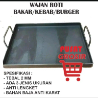 Wajan datar/Wajan roti bakar/wajan kebeb Wajan Burger Alat Baja