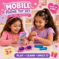 MOBILE PHONE TOY SET MAINAN HP ANAK PEREMPUAN SET JAM TANGAN KACAMATA EDUKASI ANAK