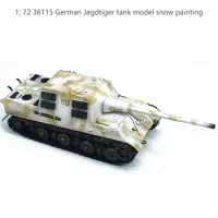 1: 72 36115 German Jagdtiger Tank Model Snow Painting 102# Finished product collection model