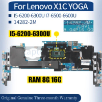 14282-2M For Lenovo X1C YOGA Laptop Mainboard 00JT804 01AX807 01AX801 00JT803 I5-6200-6300U I7-6500-6600U Notebook Motherboard