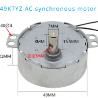 49KTYZ Permanent Magnet Synchronous AC Motor 220V Non-directional 4W 50/60Hz TYC50 Low-speed Electric Fan Head TYC49 CCW/CW