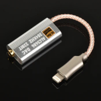 HIFI Amplifier adapter ALC5686 DAC Lightning to 3.5mm decoding earphone cable device Sound amplifie 32bits/384KHz For apple ios