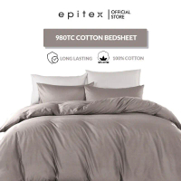 Epitex (w/o Quilt Cover) 980TC Cotton Lite Bedsheet | Cotton Fitted Sheet