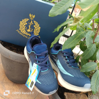 Prabu5.11 Sepatu Olahraga Poral AL Biru Putih Desain Mirip Asli Cocok untuk Lari dan Olah Raga TNI P