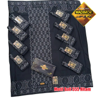 WADIMOR SARUNG Hitam Motif Bali 555 Tumpal Kain Samping Santri Dewasa Anak Laki Remaja Tanggung Pria