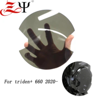 For trident 660 TRIDENT 660 2021- Motorcycle Headlight Protection Protector Headlight Film Guard Front Lamp Cover