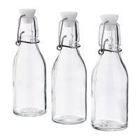 KORKEN 玻璃瓶, 附蓋水瓶, 透明玻璃