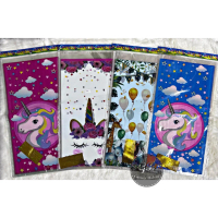 1 PACK 10LEMBAR PP PLASTIK SNACK ULANG TAHUN - PLASTIK ULANG TAHUN SOUVENIR SNACK KARAKTER /  OPP PL