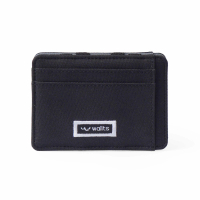 Wallts Porta Magic Wallet Black Charcoal -  Dompet Sulap Tipis Pria Wanita Money Clip Kartu