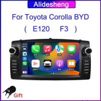 7 Inch 2Din For Toyota Corolla E120 BYD F3 Android 11 Radio multimedia Player GPS DVD CarPlay auto Navigation Audio 2 din