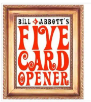 2017 Five Card Opener by Bill Abbott-Magic tricks