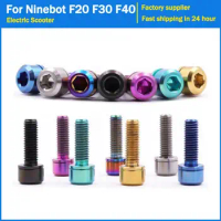 For Bicycle M5*20mm Lightweight Titanium Bolt Fixed Road Bike Handlebar Stem Screws with Washer Parts Gasket Accessories