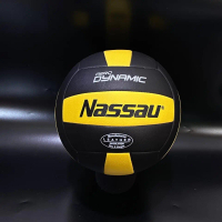 Bola Volly Nassau aero DYNAMIC hitam kuning pres Jait mesin Volley Ball olahraga  Outdoor Voli volle