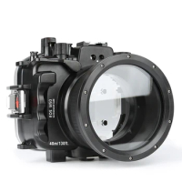 CANMEELUX Waterproof Housing Case Diving 40m/130ft Inbuilt Leak Alarm Work for Canon EOS M50/M50II With 15-45mm/18-55mm Lens