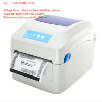 GP-1324D Gprinter 4inch 4x6 USB desktop direct thermal barcode sticker shipping label printer designed for express