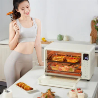 35L Far Infrared Electric Oven Multifunctional Household Air Fryer Backing Cake Bread Pizza Oven Microwave Ovens Home Appliances