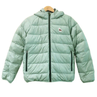【Wildland 荒野】童 700FP雙面穿暖暖羽絨外套.夾克.雪衣/連帽可拆.兩面配色(K2103-150 灰濛綠)