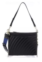 Chloe Medium Quilted Roy Clutch Bag in Black