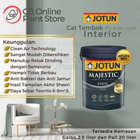 CAT TEMBOK JOTUN - CYPRESS 7040 - GALON MAJESTIC SENSE