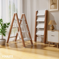 7wvr Ladder Indoor 2/3/4 Step Ladder Foldable Ladder Folding Herringbone Ladder Household Small Ladd