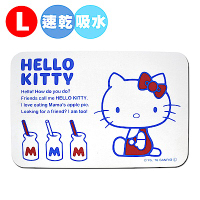 【百科良品】Hello Kitty 珪藻土足乾樂吸水抗菌地墊-L(日本境內版)