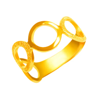 【元大珠寶】買一送一黃金戒指純金9999時尚佳人(1.70錢正負5厘)